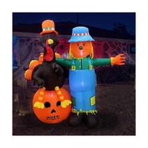 1.8m6피트 추수감사절 공기 주입식 허수아비 + 칠면조 호박