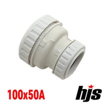 HJS 원터치 방음 2040 이경 소켓 IN 100x50A (PVC 이음관 PPI 평화 부속 레듀샤 100mm 50mm), 1개