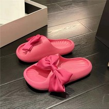 AURORNG 여름 슬리퍼 3-5CM 리본 짚라인 샌들