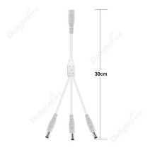 전원분배기 호환 5.5mm 2.1mm DC 전원 분배기 케이블 1 ~ 2/3/4/5/6/8 웨이 5V 12V 24V 어댑터 LED 스트립, 11 1 to 3 way white_04 10pcs