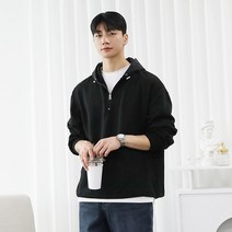 붐스타일 고프 데일리 나일론 후드 반집업