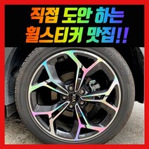휠 홀로그램 스티커 차량용 자동차, 1세트, 스포티지 / 19인치 (스포티지 더볼드)