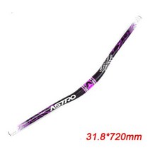 자전거 핸들 일체형 핸들바 바 알루미늄 합금 MTB 도로 산악 31.8mm 720/780mm, black purple 720mm