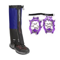 마운틴이큅먼트 리자드 체인 아이젠 + 리암 스패츠 세트, 아이젠(바이올렛), 스패츠(블루)