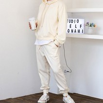 코코세븐 자체제작 봄가을용 특양면 여성 후드 트레이닝 세트