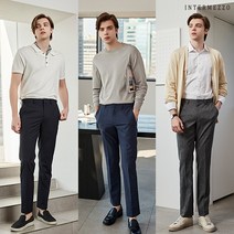 인터메조 24SS 쿨맥스 워셔블 UV차단 팬츠 네이비+블랙+그레이 1+1+1 IMESMCP305