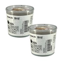 이케아 신리그 너트맥과바닐라 25h 유리컵향초 2개