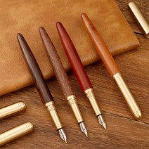 빈티지 고급 선물용 심플 우드 만년필, 4.월넛 (PE-183), 기본