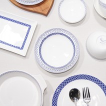 한국도자기 블루문 홈세트 구성품 낱개 그릇 식기모음, 4굽부