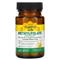 Country Life 컨트리 라이프 츄어블 메틸프로엘 메틸폴레이트 오렌지 Methylfolate 800mcg 60정