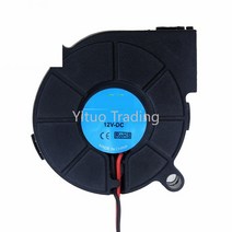 농기계냉각 팬 12V 3d 프린터 액세서리 저음 제로 소음 열 분산 기계 노즐 터빈 볼 블랙 20 Cm 송풍기, 한개옵션0