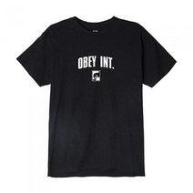 오베이 163081789 인터내셔널 반팔티 BLK