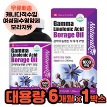 보라지오일 6개월대용량 30대영양제 콜레스테롤개선 월경 면역과민반응 피부건강 중년여성