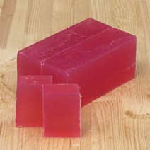 [아로마케이] 칼라 비누베이스 1kg (여러가지색상) 천연비누 만들기재료, 빨간색베이스