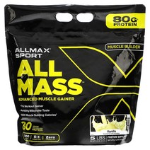 ALLMAX Sport 고급 근육 증량제 바닐라 향 2.27kg, 초콜릿