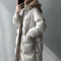후드패딩 여성롱패딩코트