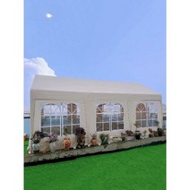 대형 천막 주차장 야시장 행사장 간이 차고지 야외, 천이 없는 3X6 베이지