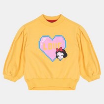 CEMA222D2 여아용 봄 맨투맨 프린세스 러브하트 맨투맨