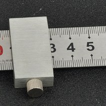 탄소강 눈금자 제한 블록 DIY 측정 도구 금속 포지셔너 목공을위한 조정 가능한 선 그리기 마킹 게이지, 39mm, 01 은