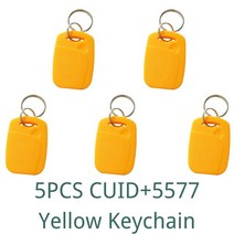 rfid복사기 rfid태그 5/10pcs Rfid 재기록 복사 키 체인 Ic Id 스마트 듀얼 칩 카드 Cuid 1k S50 Nfc 복제 복사기 배지 13.56mhz 125khz, [01] As The Picture Shows