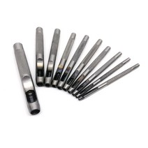가죽공예키트 강철 라운드 구멍 펀치 도구 1mm 2mm 3mm 4mm 5mm 6mm 8mm 가죽 공예 벨트 가방 의류, 03 hole diameter 2mm