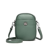 파우치 LDCHNH 첫 번째 레이어 소가죽 작은 가방 여성 메신저 백 틈새 가죽 패키지 휴대 전화 Color C Size 1ps