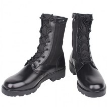 비긴워크 테러화 검정색 긴목 지퍼 전투화 워커 부츠