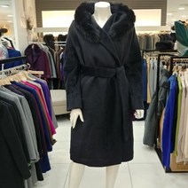 [지고트] 후드 폭스털 코트 JJCA0CT99
