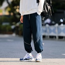 빈티지데님팬츠 가을 운동 바지남자 트렌드 클래식 블루 아메카지스타일 OLDSCHOOL 리플렉터 이니셜 3694195961