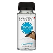 Sabatino Tartufi 시즈닝 쉐이커 올 내추럴 고메 시칠리아 바다 소금 코셔 논Gmo 프로젝트 인증 트뤼플 소금 118.4g (4온스), Truffle Salt