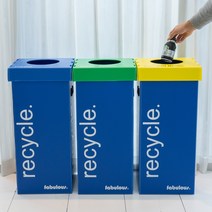 패블러스 리사이클 폴드 60리터 재활용 분리수거함, 폴드 플라스틱 60리터 (30x30x70), 1개