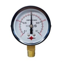 빠른출고 삼성계기 일반 압력계 연성계 진공계 A타입 60파이 측정공구 센서 수도배관 가스배관 소방배관, /60파이 2bar/