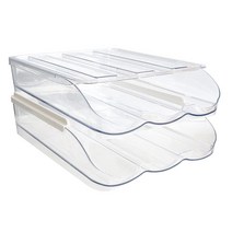 Large Capacity Egg Holder for Refrigerator 2-Layer- Automatic Rolling Egg Storage Container Organiz