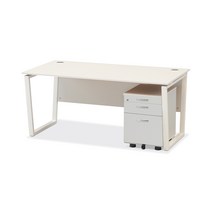 멜론 컴퓨터책상 1200 1400 1600 1800 책상 서랍세트, 라온 보급형서랍/화이트그레이, 1600화이트프레임 수입