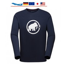 마무트 등산 티셔츠 긴팔 라운드넥 클래식 네이비 Mammut