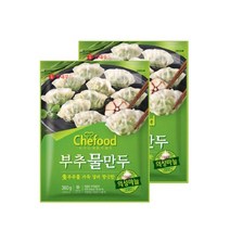 롯데 쉐푸드 의성마늘 부추 물만두 360g+360g X 3개 만두