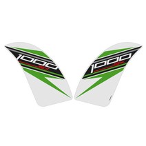 오토바이 사이드 탱크 패드 무릎 그립 미끄럼 방지 스티커가와사키 Z1000SX 2011- ABS 2011-2016 호환, 01 WHITE