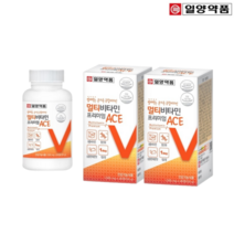 일양약품 멀티비타민 프리미엄 ACE 90정 2박스 6개월분 씹어먹는 온가족비타민 레몬맛