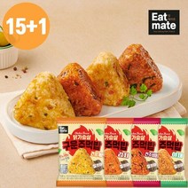 [랭킹닭컴] 잇메이트 닭가슴살 찰현미 구운주먹밥 100g 15+1팩, 구성:05_전주비빔 15+1팩