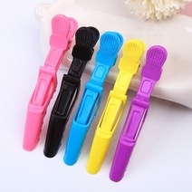 컬러 악어 헤어 집게핀 5P, 옐로우(e)