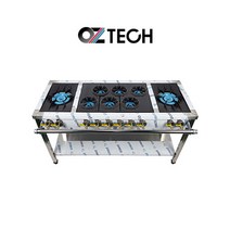 오즈테크 업소용 가스렌지 1500 양타 간택기 친환경 세라믹 버너 LPG LNG 화구 인터넷 전용 모델, 1세대 무쇠화구, 최고급C타입-하이그로시