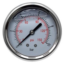 오일충만식 압력계 판넬식 직경67 0~10kgf/ 8A(1/4), 단품