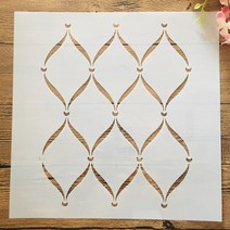 쓰기용품 기하학 물결 모양 DIY 레이어링 스텐실 30*30cm 벽화 스크랩북 색칠 엠보싱 앨범 장식 템플릿