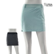 LPGA 엘피지에이 골프웨어 여자 봄 간절기 라이패턴 큐롯 치마 222+856