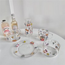 짱구 식기세트 짱구는 못말려 굿즈 유리 컵 접시 셀러드 그릇 머그컵 5P 단품구입가능