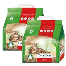 캣츠베스트 오코플러스 10L x2개 응고형 고양이모래, 단품