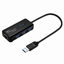 이지넷 NEXT-UH303 LAN 유선랜 기가비트/USB3.0 허브