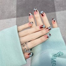 잇템샵 네일팁 인조손톱 셀프 네일 팁+네일글루+무지테잎 세트_ A183