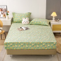 저상침대 겨울 플러시 탄성 장착 시트 더블 침대 부드럽고 따뜻한 벨벳 매트리스 커버 미끄럼 방지 보호대, 200cmx220cm, 02 2