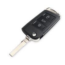 폭스바겐 파사트 B5 골프 MK5 비틀 3 버튼 교체 자동차 키 커버 플립 원격 셸
